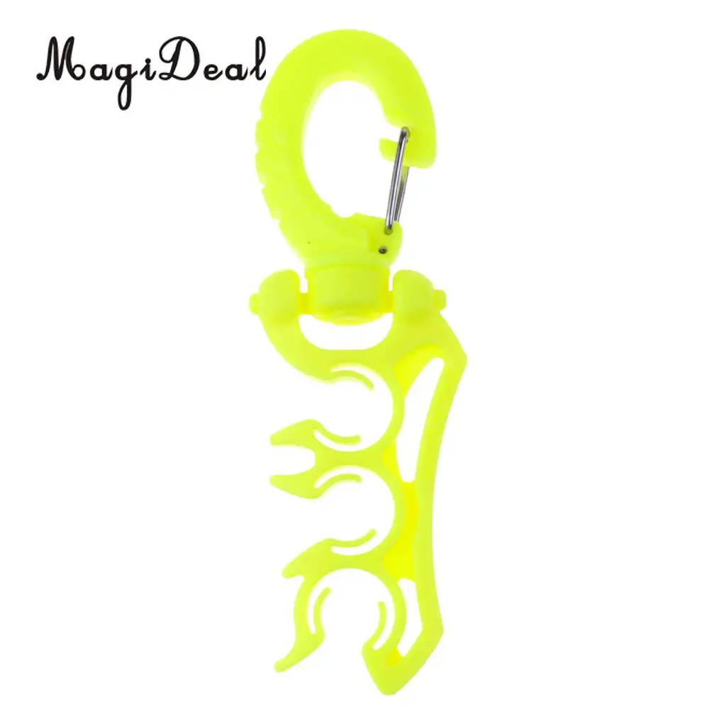 MagiDeal Premium Durable Nylon Triple 3 Hose Holder Regulator Gauge Octopus Retainer & Clip for Underwater Scuba Diving Diver