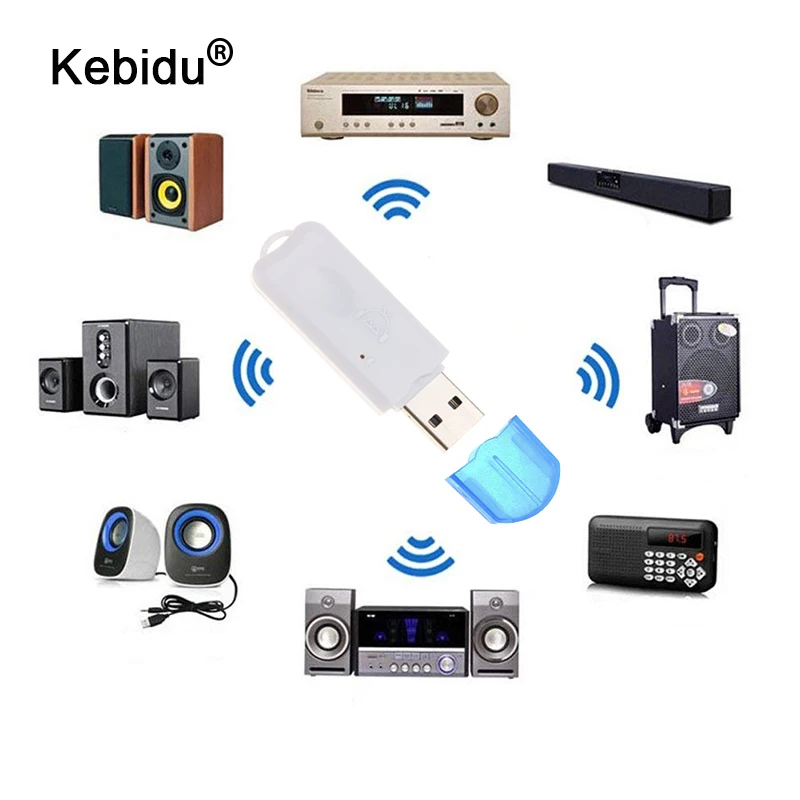 USB беспроводной Bluetooth 5 0 аудио музыкальный приемник адаптер ключ для динамика iPhone