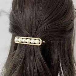 Шпильки с жемчугом в Корейском стиле женские заколки геометрические заколки для волос аксессуары для волос заколки для волос