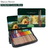 Marco Renoir 3120 Watercolor Colored Pencils Non-toxic Iron box with Brush Coloring Drawing School Stationery Crayons lapices ► Photo 1/5