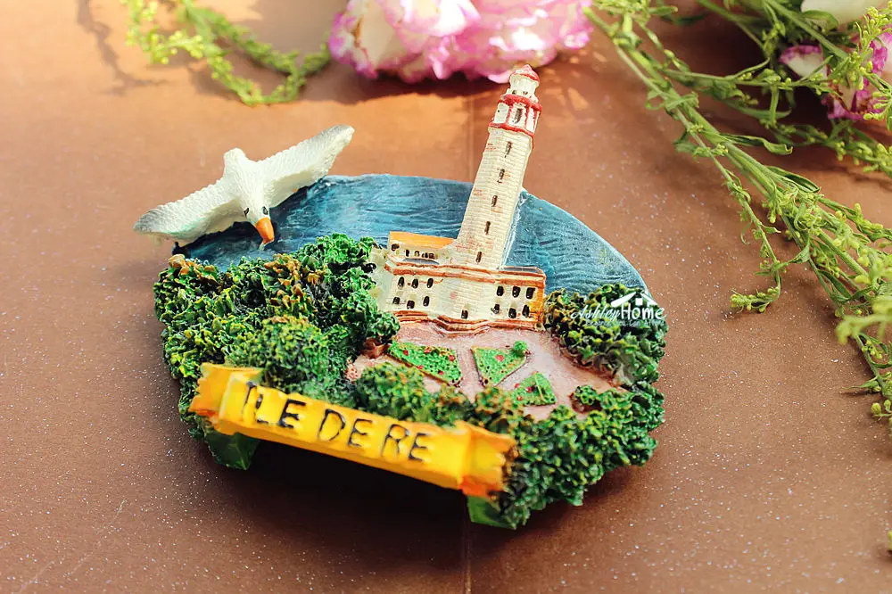 

ILE DE RE, France Tourist Travel Souvenir 3D Resin Fridge Magnet Craft