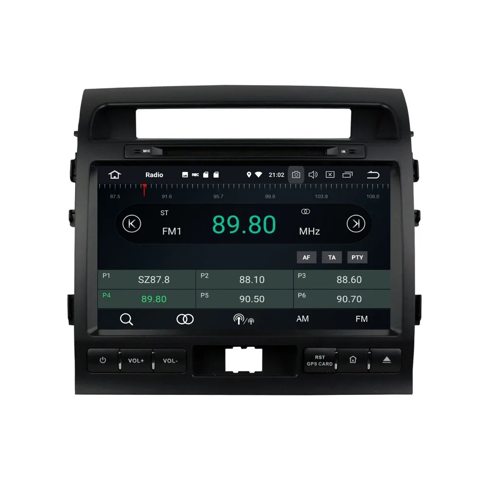 Excellent 4GB+32GB Octa Core 2 din 9" Android 8.0 Car Radio DVD Player for Toyota Land Cruiser 2008-2012 GPS WIFI USB DVR Mirror-link 2