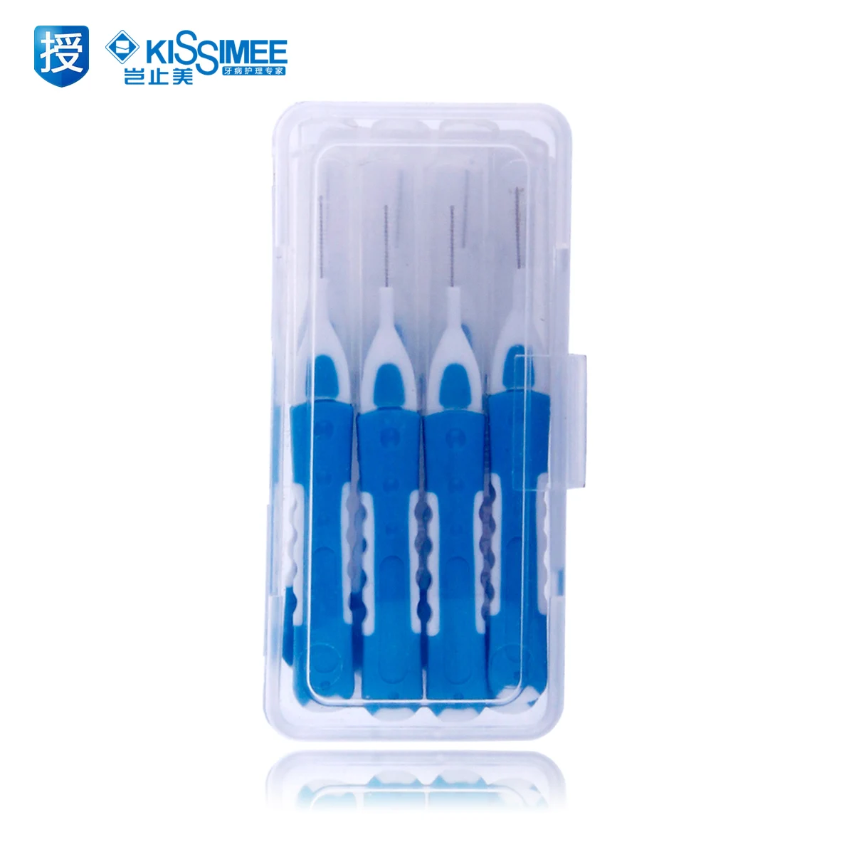 Interdental brush interdental cap independent 360 degree rotation angle