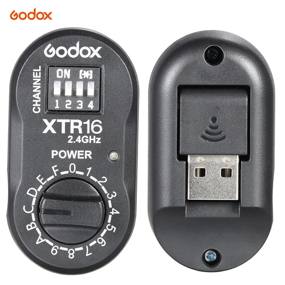 

Godox New 2.4G Wireless X-system XTR-16 Flash Receiver for X1C X1N XT-16 Transmitter Trigger AD360,DE,QT,DP,QS,GS,GT Series