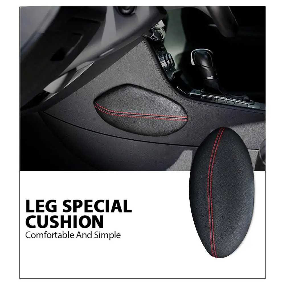 Ginocchiere Per Auto In Pelle Microfibra – 2 Pezzi – Cuscini Per Supporto Gambe E Cosce – Universali Per Sedili