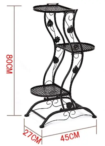 80*45*27 см Утюг подставка для цветов Европейский стойка для бонсай Балкон Горшок культуры полка