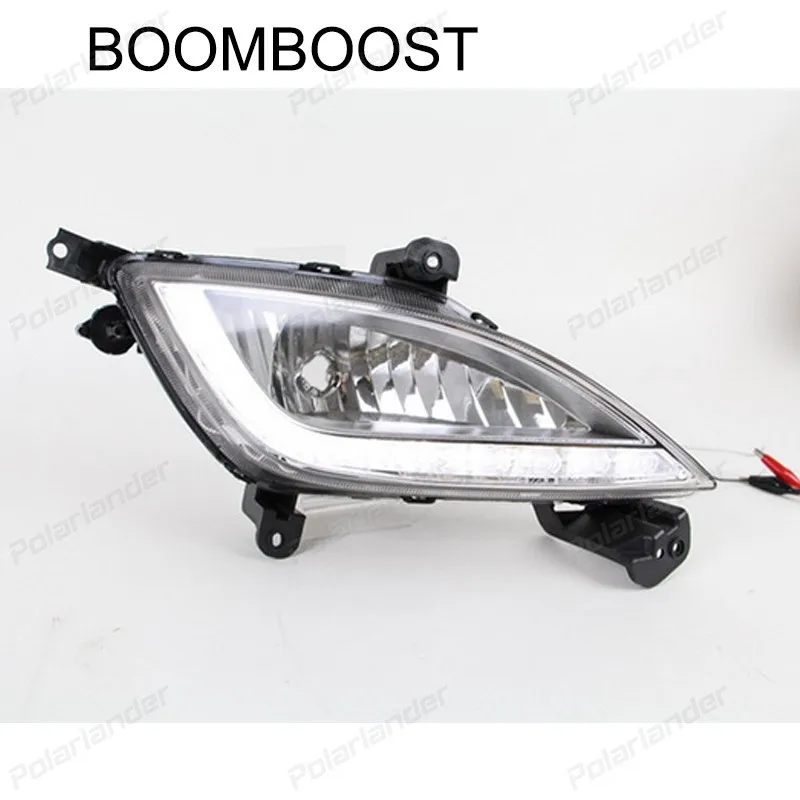 BOOMBOOST 2 pcs car accessory fog lamps For H/yundai I30 2013-2015 car styling daytime running lights