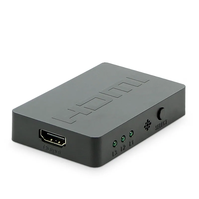 HDMIl конвертер 3 в 1, распределитель 3 в 1, концентратор mini hdmi high-хаб высокой четкости 2 в 1 out