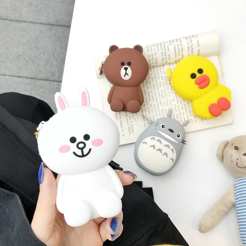 

Korean cartoon brand 3D Cute bear rabbit duck Totoro silicone Wireless Earphone Charging case for AirPods 1 2 Bluetooth cover