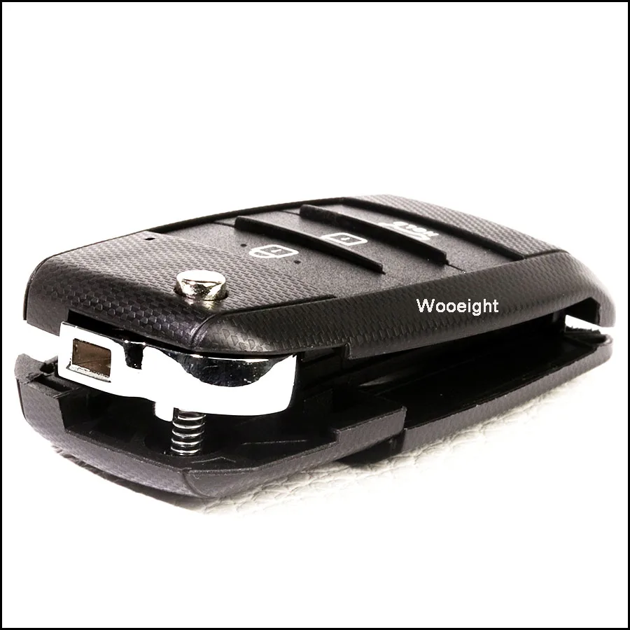 Wooeight 3 Buttons Remote Flip Folding Key Shell Fob Case For KIA Cerato Forte Sorento K3 Rio 2013 2014 Optima 2014 2015 (7)