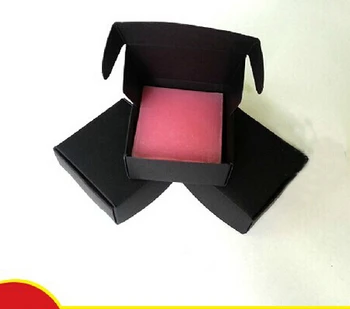 

50pcs Bangle Jewelry Ring Earring Watch Gift Boxes Black Paper Box Christmas Wedding Birthday Party Supplies 8*6*2.2cm
