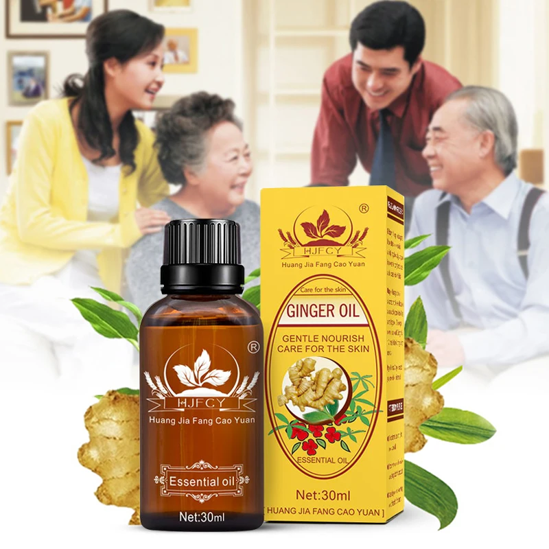 

Body Massage Oil 30ml Natural Plant Therapy Lymphatic Drainage Ginger Oil Natural Anti Aging Essential Oil Hot TSLM1