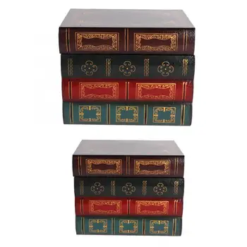 

Retro False Book Jewelry Cosmetics Storage Box Necklace Organizer Decoration Storage Box