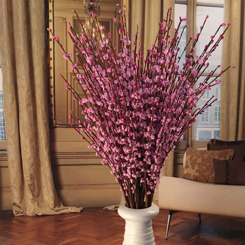 ArtificialflowerSimulationWinterJasmineFlowersPEFlowerMaterial