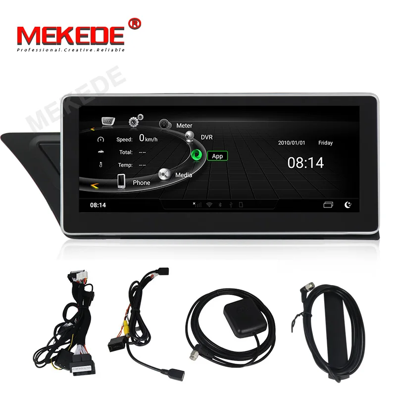 Top 4G lte Android 7.1 Auto Radio Multimedia GPS navigation 3GB+32GB Car DVD GPS Player for Audi A4L B8 A5 2009-2016 IPS Screen 1