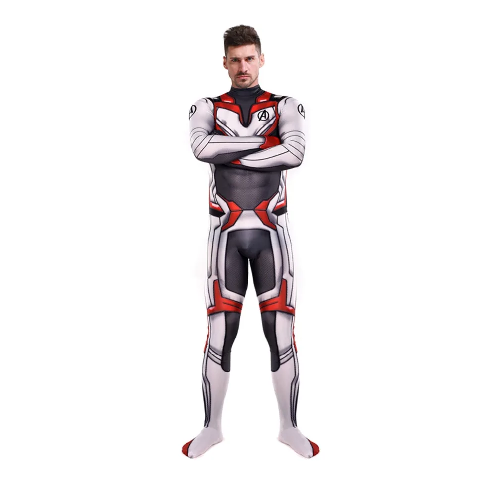 Avengers Endgame Quantum Realm Kostuum Advanced Tech Cosplay Costume Iron Man 3D Printing Spandex Lycra Zentai Bodysuit Suit