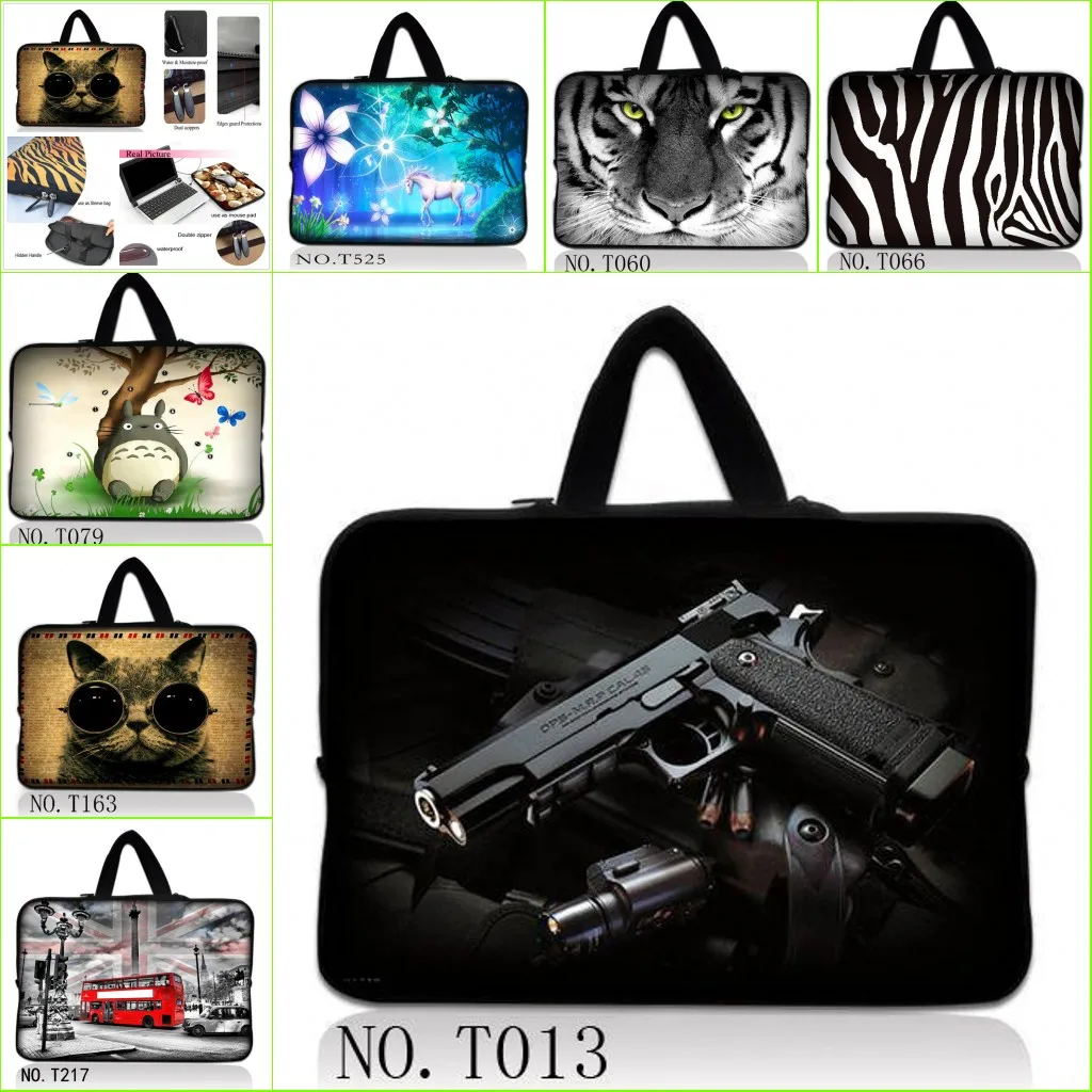 

Cute design notebook laptop tablet bag +Hide Handle for 9.7 inch 10'' 11.6" 13'' 13.3" 14" 14.4" 15'' 15.6" 17" 17.3'' laptop PC