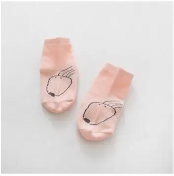 Милые носки для малышей с героями мультфильмов хлопковые детские носки с принтом лисы Короткие Носки с рисунком медведя для маленьких девочек, одежда, аксессуары - Цвет: H