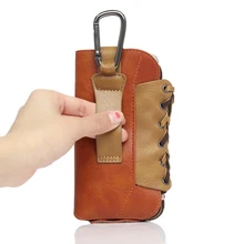 New Multi-function Mountain Climbing Waist Bag Case for iPhone6/6s Plus PU Leather Pouch for Samsung Galaxy Note 5/4 Cases