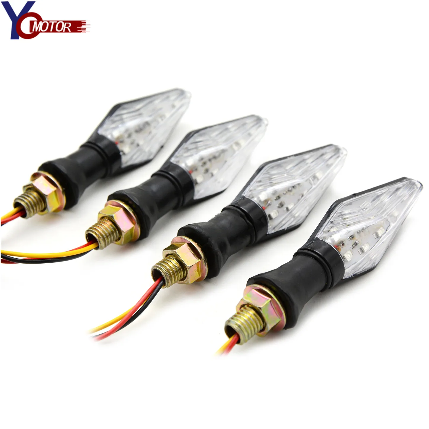 

FOR HONDA VTEC400 CB-1 VTR250 MSX125 CB500 KAWASAKI NINJA 390 Z250 Universal Motorcycle LED Turn Signal Indicator Blinker Light