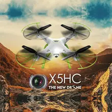 Big scale RC Drone With HD Camera X5HC 2.4G 4CH 6-Axis 360 Flips RC Helicopter Quadcopter Drone Camera RTF VS U842 U919A