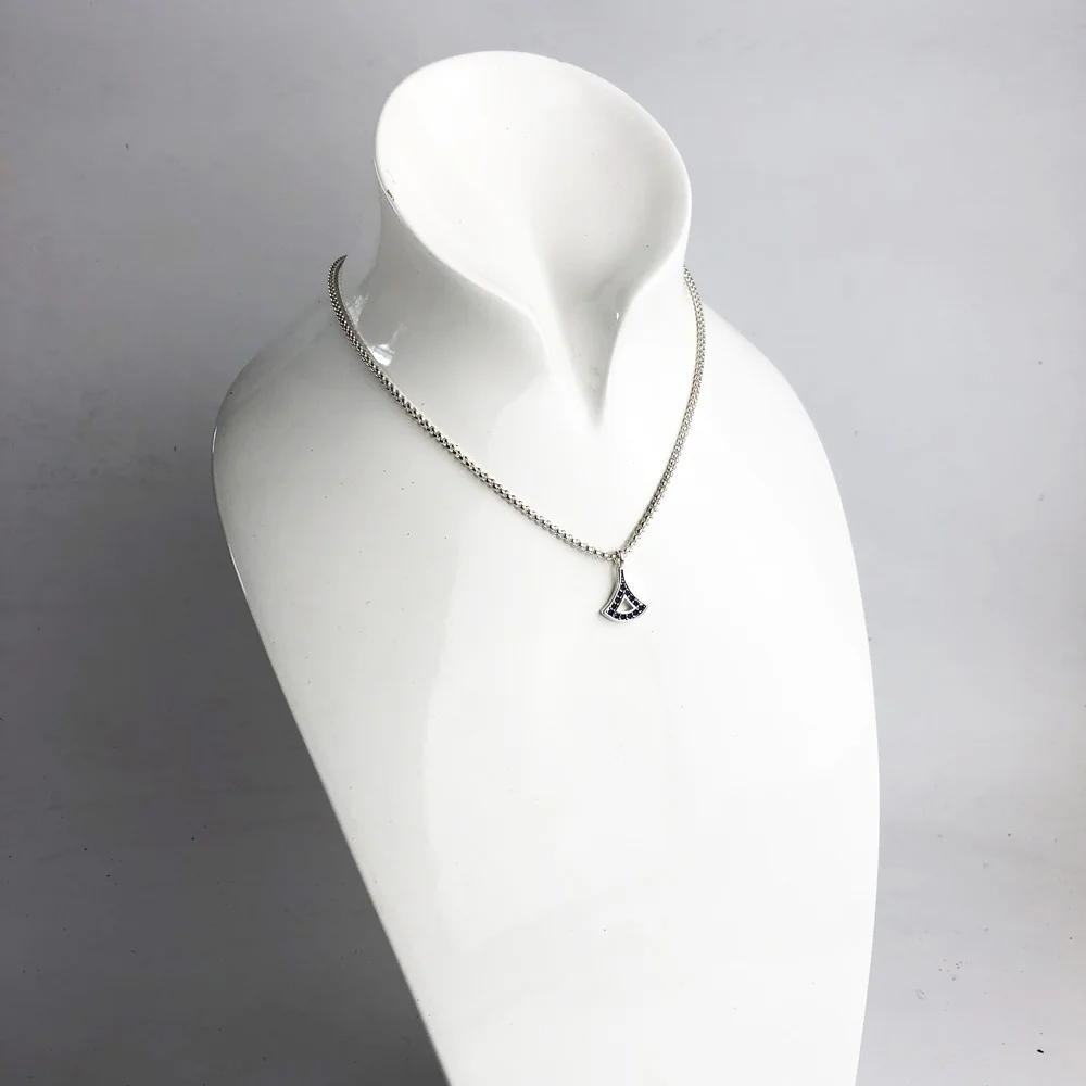 Кулон ожерелье Азиатский орнамент Этническая цепочка модные ювелирные изделия Томас стиль 925 серебро Bijoux подарок для женщин