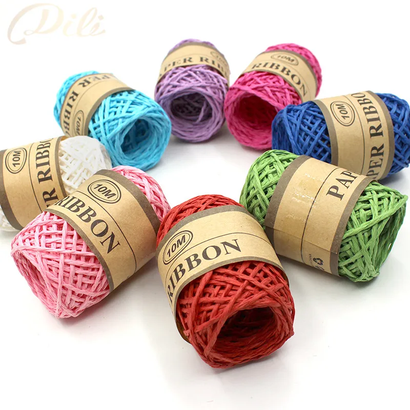 10M*24 Roll Paper Rope 2mm Width DIY Hand Woven Paper Mix Color Thin
