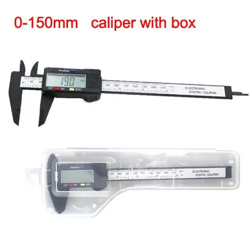 Digital Caliper Electronic Gauge Carbon Fiber Vernier Micrometer Ruler 150mm 6"