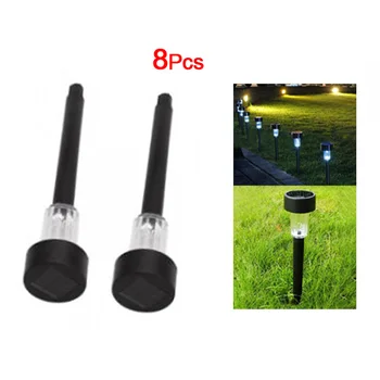 

Useful 8Pcs 5.5cm White LED Solar Light Outdoor Garden Lawn Landscape Decoration Lamp