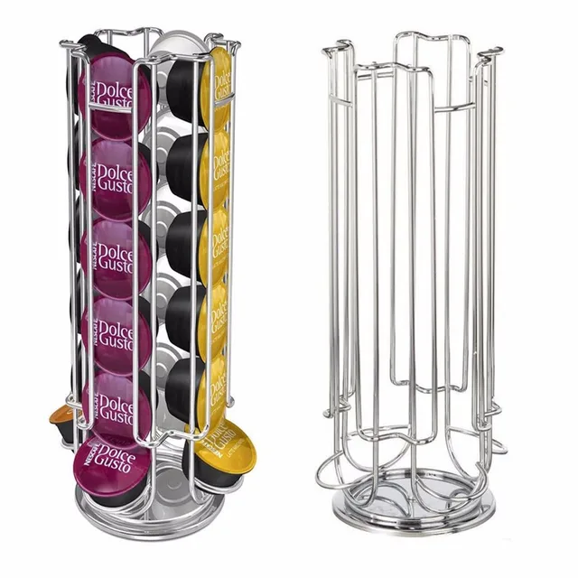 Special Offers 1PC Capsule Holder 24 Pcs Coffee Storage Pod Holder Rotating Rack Coffee Capsule Stand Capsules E Special Offers 1PC Capsule Holder 24 Pcs Coffee Storage Pod Holder Rotating Rack Coffee Capsule Stand Capsules E