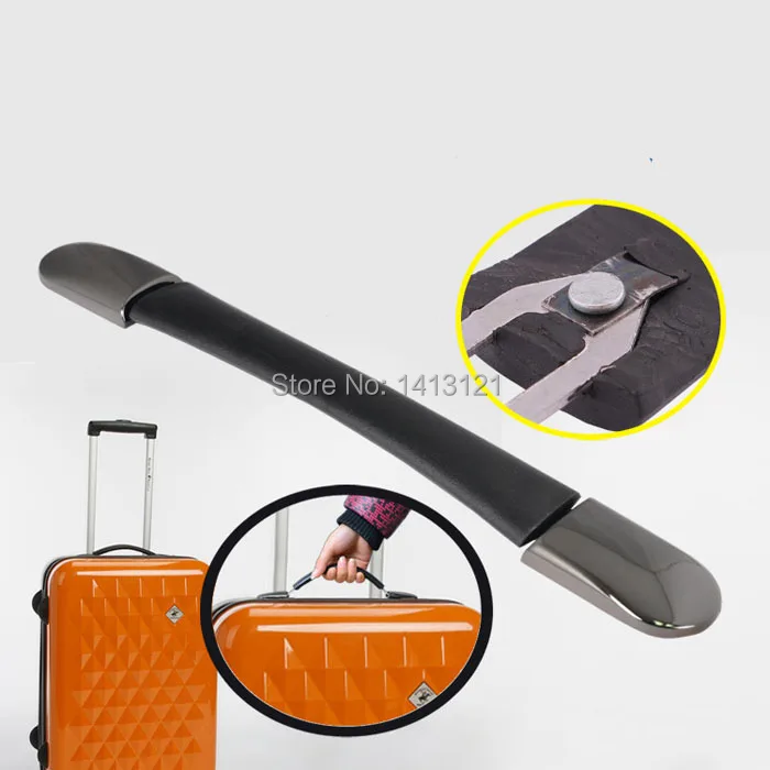 free shipping black PVC handle Trolley suitcase handle pull handle Rod