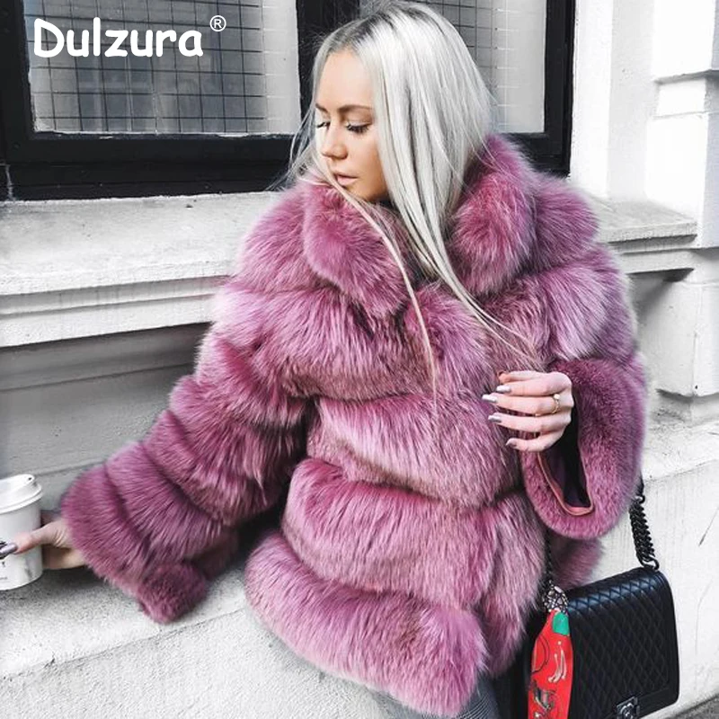 

Women Winter 2018 Luxury Faux Fur Jackets Coats Shaggy Thicken Warm Outerwear Overcoat Ins Fashion High Street Fake Fox Fur Coat