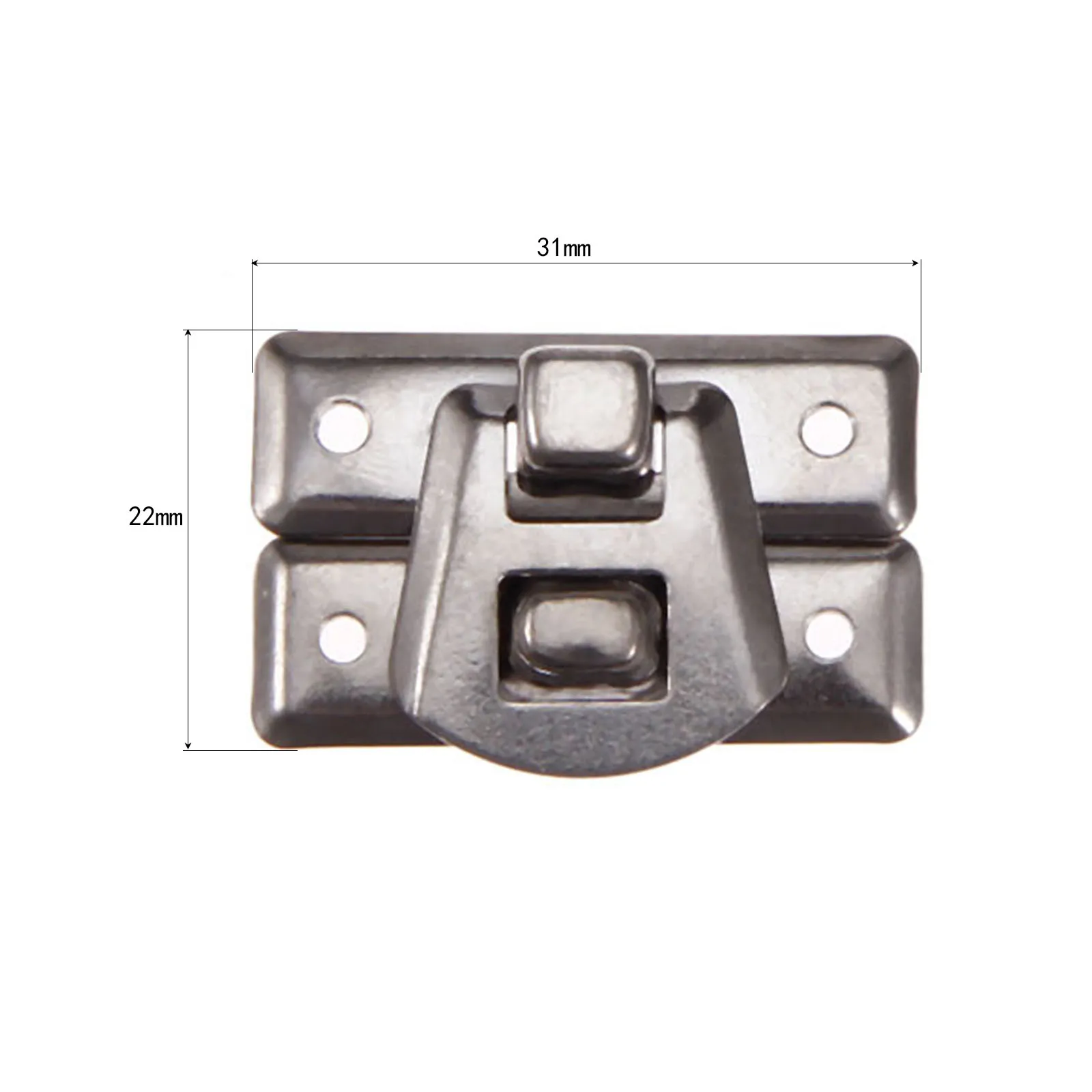 10 шт./компл. серебряный крючок для ящика железный замок защелки для сундук для украшений застежка для чемодана зажим застежка винтажная фурнитура 31*22 мм