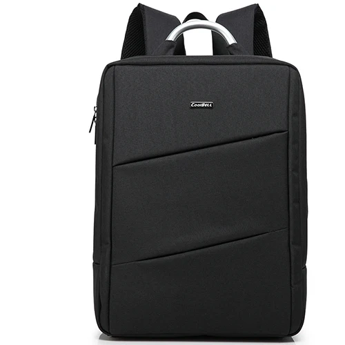 Классный рюкзак для ноутбука для мужчин и женщин 14,4/15,6 дюймов Сумка для ноутбука водонепроницаемый рюкзак для деловых поездок повседневная спортивная сумка - Цвет: Черный