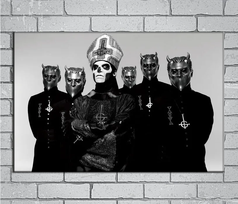 Ghost - Swedish Heavy Metal Band Music Light Canvas Custom Poster 24x36 27x40 inch Home Decor N860