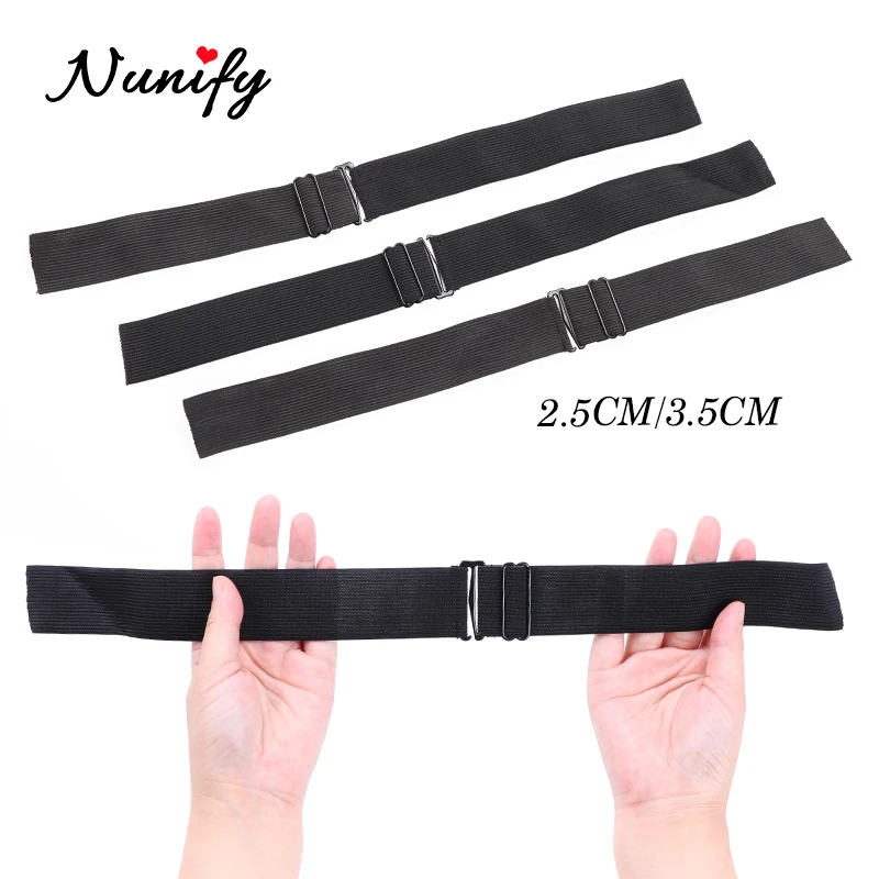 25Mm 35Mm Adjustable Wig Band For Making Wigs Comfortable Durable Highest Elastic Band For Wigs Black Color Grip Band