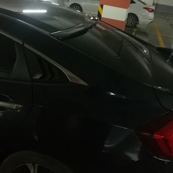 

For Honda Civic 10th 2015-2018 Rear Roof Spoiler High Quality ABS Material Car Rear Wing Primer Color Rear Spoiler