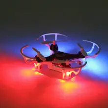O Envio gratuito de venda quente 2.4G mini RC quadcopter drone Brinquedo 4CH 6-axis Gyro Helicóptero de Controle Remoto com luz led para crianças