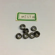 10 шт./лот 3 мм MF63ZZ MF63Z 3 мм* 6 мм* 2,5 мм MF63 Миниатюрный фланец глубокий шаровой подшипник радиальный шарикоподшипник 3x6x2,5 мм