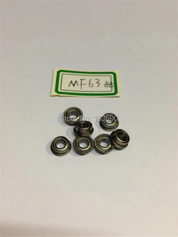 10 шт./лот 3 мм MF63ZZ MF63Z * 6 2 5 MF63 Миниатюрный фланцевый радиальный шарикоподшипник с