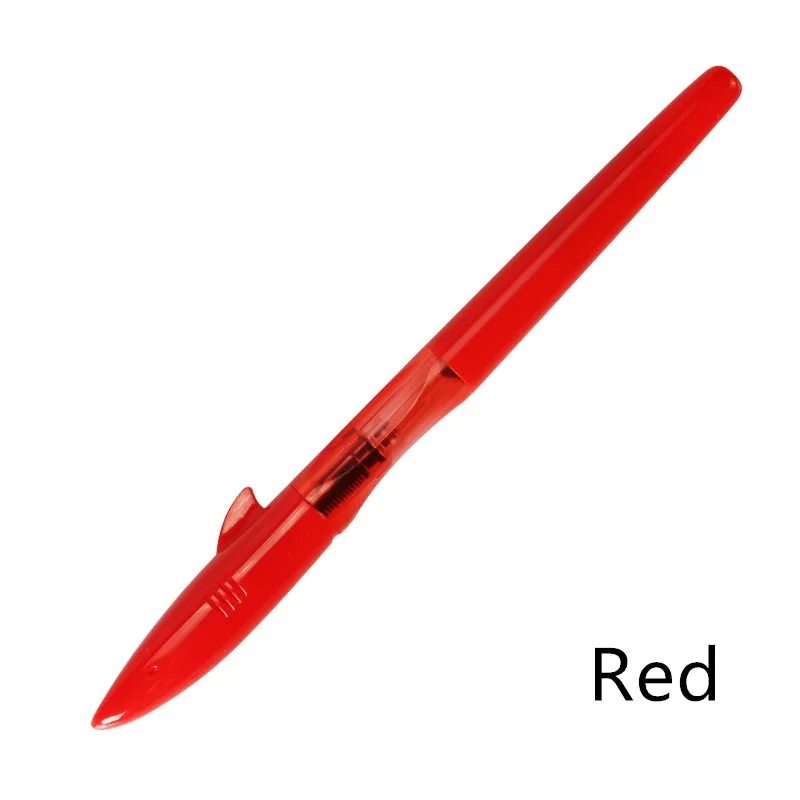 Jinhao Акула перьевая ручка красочный корпус 0,5 мм металлический наконечник ручки для студентов письма канцелярские товары офисные школьные принадлежности CB739 - Цвет: Red