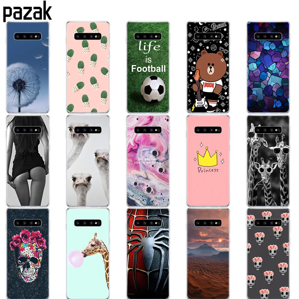 

For Samsung Galaxy S10 Case S10Plus Silicone soft TPU Cover Phone S10 E Case On For Samsung S10 Plus G975F S 10 SM-G973F bumper