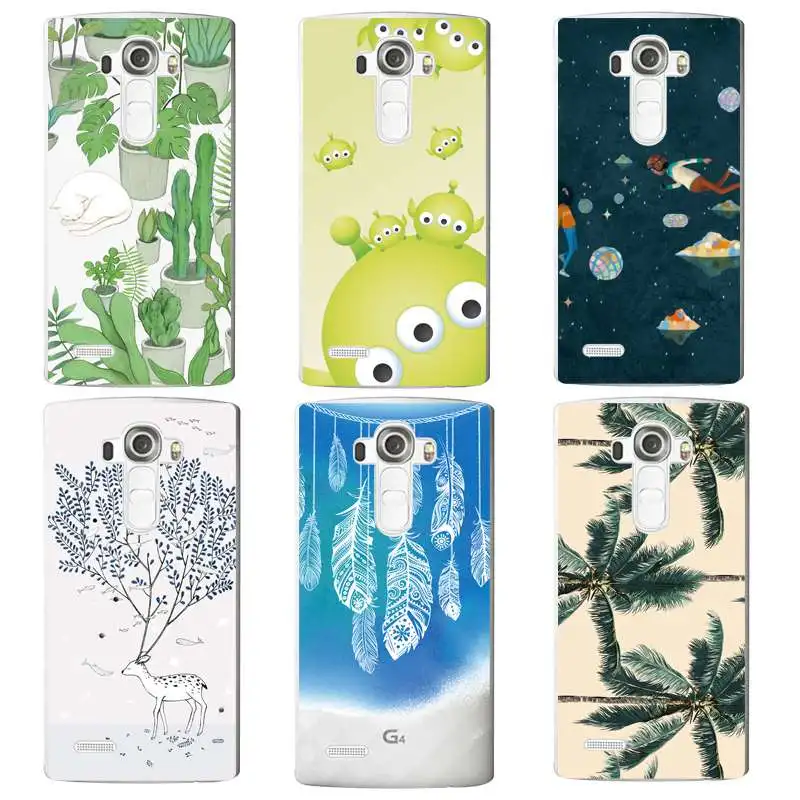 Leaf Soft Clear TPU Phone Case For LG G3 G4 G5 V10 K3 K4 K5 K8 K10 2017 Free Shipping Tree Deer Silicone Printed Shell Cover | Мобильные
