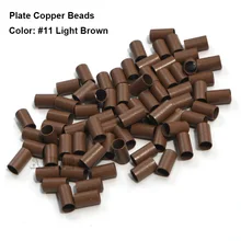 Пластины края медные микро-кольца 3,4*3,0*6,0 мм для наращивания волос медные трубки 1000 шт/партия медные микро бусины