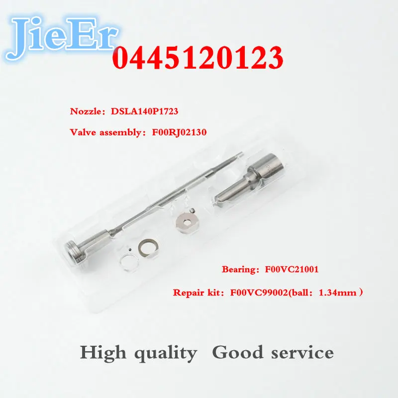 

Free shipping Genuine injector overhaul kits DSLA140P1723(F00RJ02130) F00VC21001 F00VC99002 for injector 0445120123
