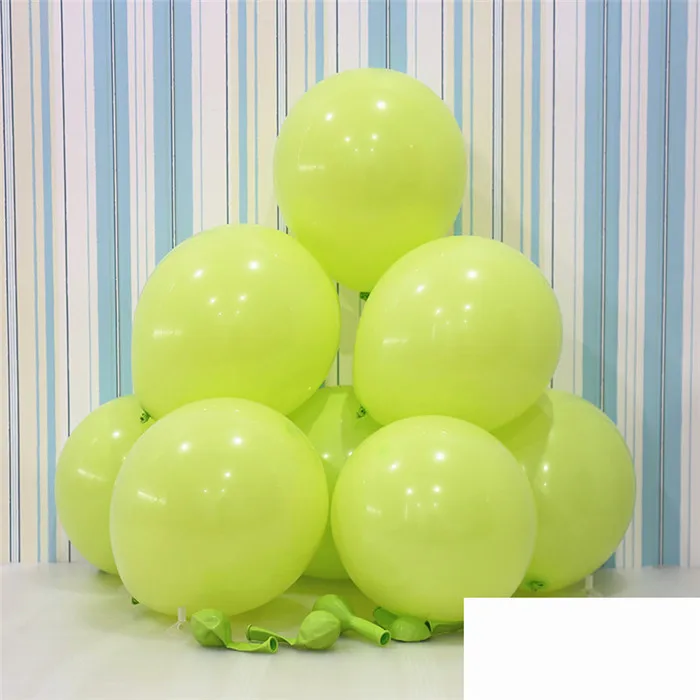 10 шт 12 дюймов 2,2 г 3D воздушные шары из латексной фольги с улыбающимся лицом, надувные шары, свадебные украшения, свадебные принадлежности для вечеринок с днем рождения - Цвет: 2.2g D19 LightGreen