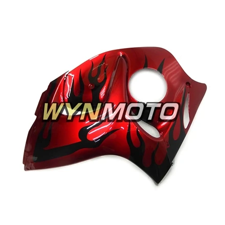 Полный комплект обтекателей для GSXR1300 2008- 08-16 впрыска ABS пластмасс Полный обтекатели комплект Cowling кузов красные, черные пламя