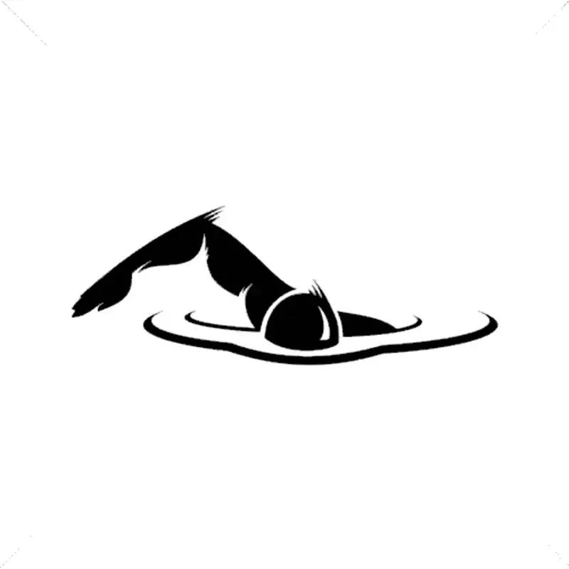 

Swim Sticker Logo Name Swimmer Decal Swimming Posters Vinyl Wall Decals Pegatina Quadro Parede Decor Mural Swim Sticker