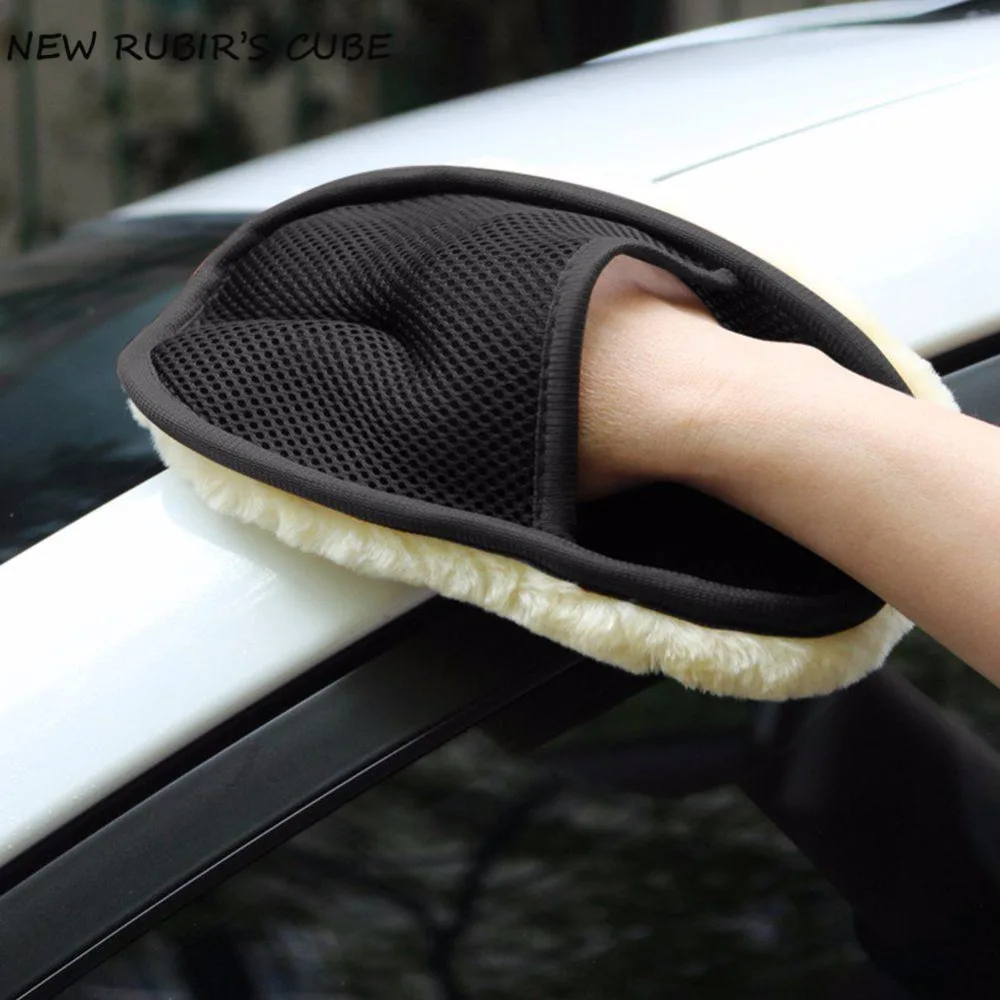 

Car Care Cleaning Brushes Polishing Mitt Brush Super Clean Wool Car Wash Glove Car Wash Sponge Waxing Gloves