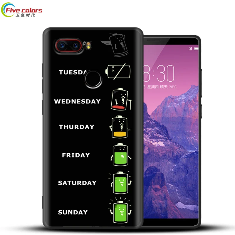 Soft Silicone Cover For ZTE Nubia Z17 Case Z17s Phone Cartoon Painted Funda mini S Cases |